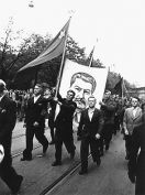 Pro-Soviet demonstration in Riga 1940